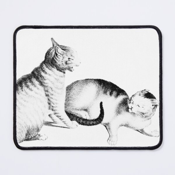 Item preview, Two Domestic Cats Fighting Playfully: Illustration By Gottfried Mind, The Raphael of Cats 1768-1814 designed and sold by TeachUrb.