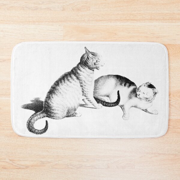 Item preview, Two Domestic Cats Fighting Playfully: Illustration By Gottfried Mind, The Raphael of Cats 1768-1814 designed and sold by TeachUrb.