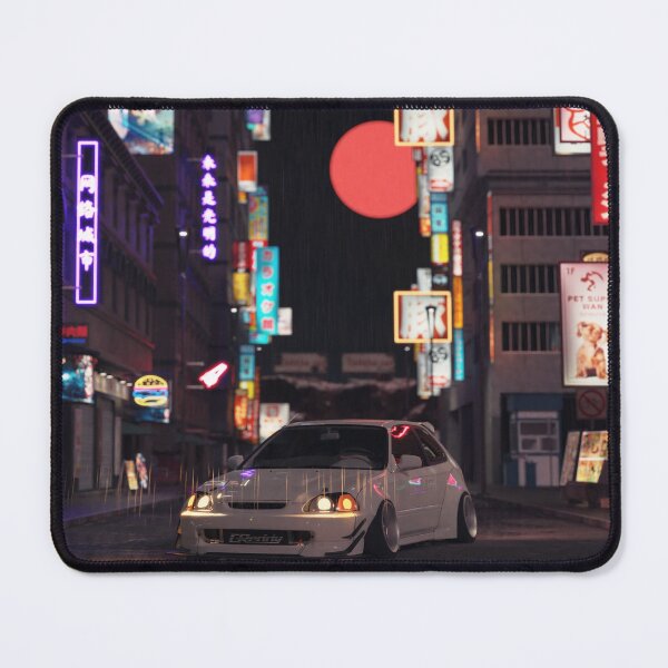 Item preview, JDM Cyber city street art, Honda driver, Japanese art designed and sold by CRWorks Shop.