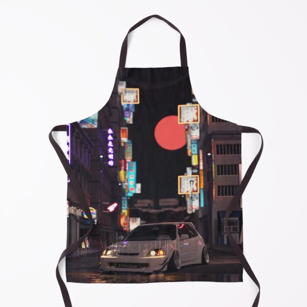 Item preview, JDM Cyber city street art, Honda driver, Japanese art designed and sold by CRWorks Shop.