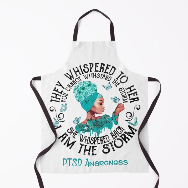 Item preview, Black Girl Fighter Strong I Am The Storm PTSD Awareness designed and sold by Mnrshirley.