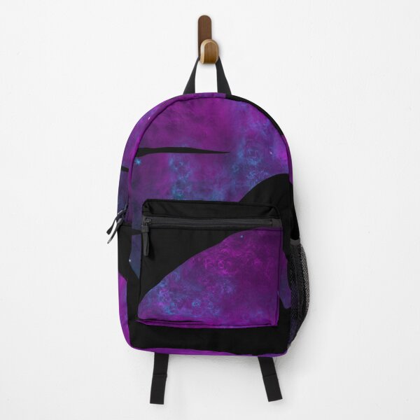 Item preview, dark purple and blue galaxy wolf howling at moon silhouette designed and sold by Zevy-Darling.