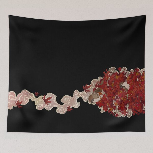 Item preview, Maple Leaves & Japanese Sparrows designed and sold by dawnshue.