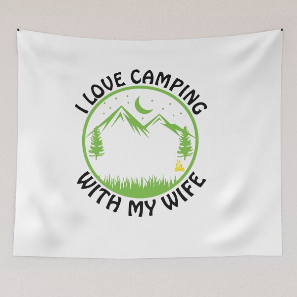 Item preview, i love camping with my wife designed and sold by Fislux.