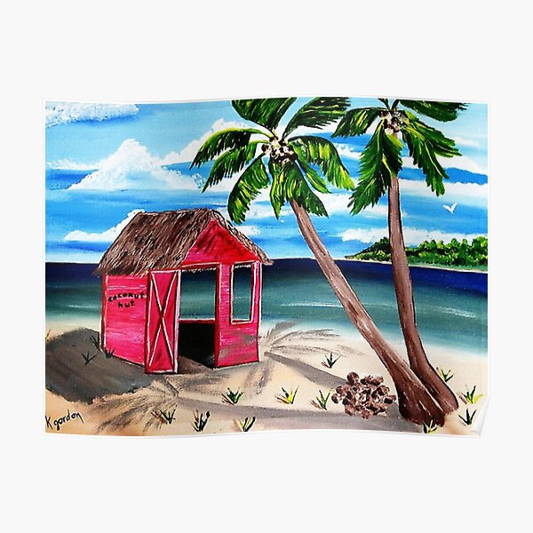 Pink CoCoNut Hut Poster