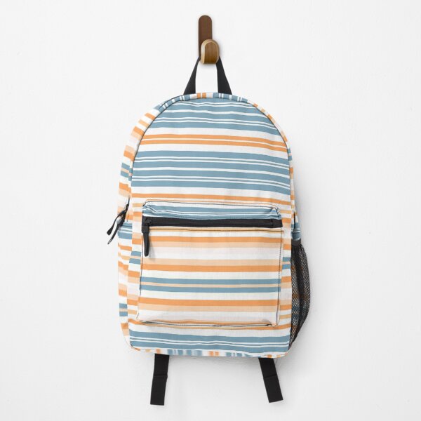Item preview, Blue Orange Simple Stripes designed and sold by Sheila Wenzel Ganny.