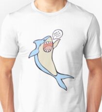 the 'have a lovely day' shark Slim Fit T-Shirt