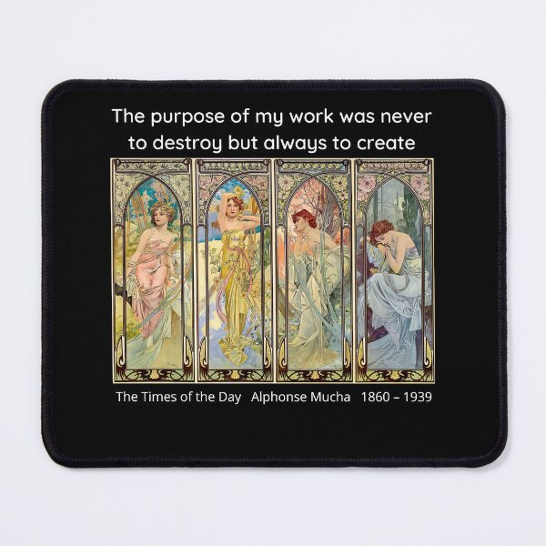 Item preview, Alphonse Mucha, Times of the day, 1899 (dark) designed and sold by Michael Dietrich.