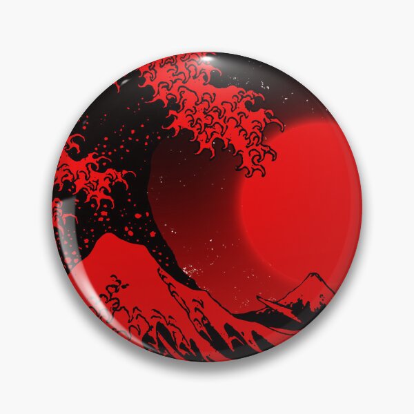Item preview, Great Wave off Kanagawa Red Aesthetic designed and sold by ind3finite.