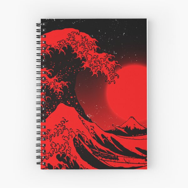 Item preview, Great Wave off Kanagawa Red Aesthetic designed and sold by ind3finite.