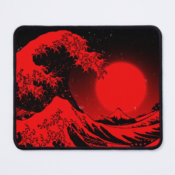 Item preview, Great Wave off Kanagawa Red Aesthetic designed and sold by ind3finite.