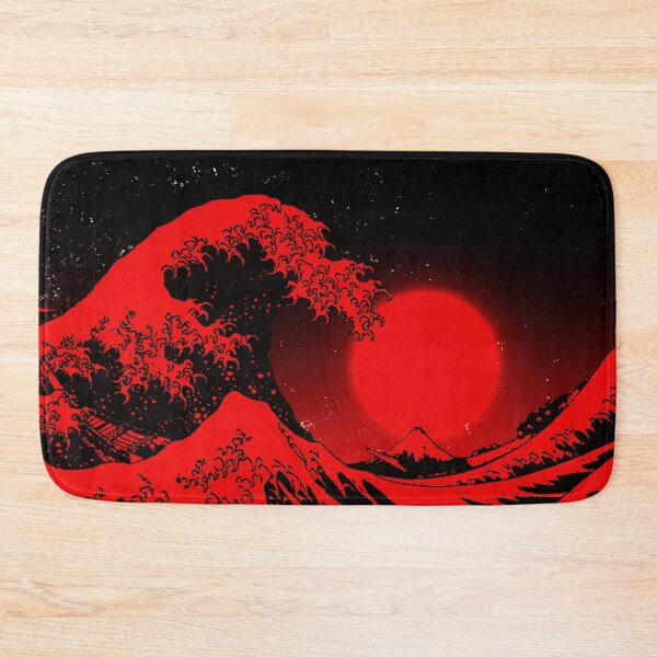 Item preview, Great Wave off Kanagawa Red Aesthetic designed and sold by ind3finite.