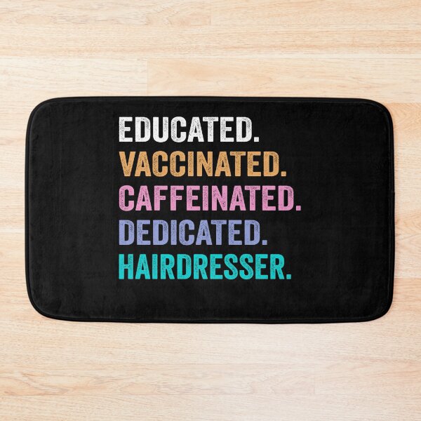 Item preview, Educated Vaccinated Caffeinated Dedicated Janitor shirt, Funny Janitor Christmas Gift designed and sold by xlnv.