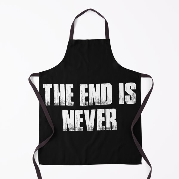 Item preview, Vintage The end is never Bold Typography  designed and sold by garniturex.