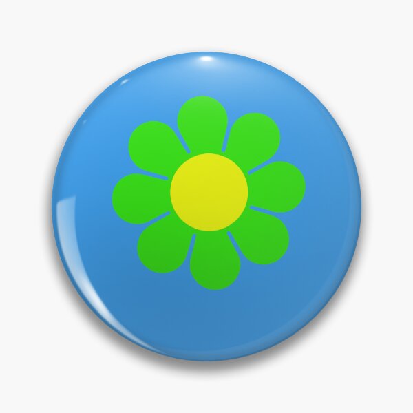 Item preview, Green Yellow Hippy Flower Daisy designed and sold by JanaWiesner.