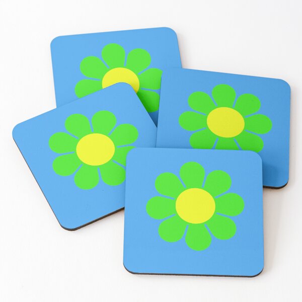 Item preview, Green Yellow Hippy Flower Daisy designed and sold by JanaWiesner.
