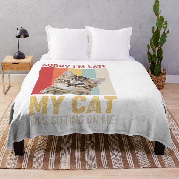 Item preview, sorry i'm late my cat was sitting on me designed and sold by Fislux.