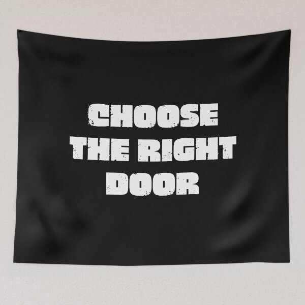 Item preview, Vintage Choose the right Door Bold typography  designed and sold by garniturex.