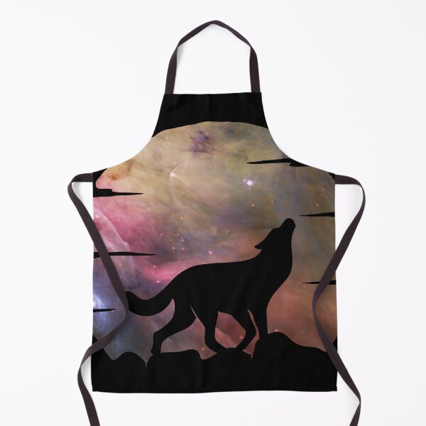 Item preview, purple and tan galaxy wolf howling at moon silhouette designed and sold by Zevy-Darling.