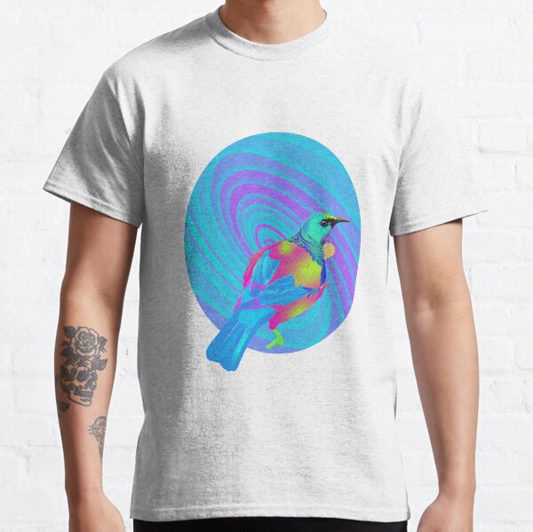 Psychedelic Tui Bird Classic T-Shirt