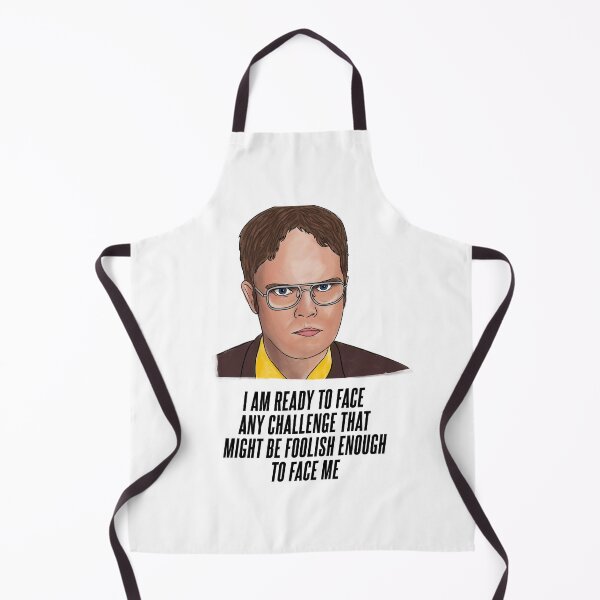 Item preview, Dwight Schrute Ready to Face Any Challenge That Might be Foolish Enough to Face Me Inspired Office Mug designed and sold by Misery Loves Company.