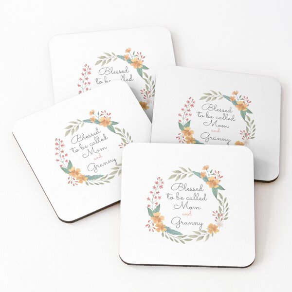 Item preview, Blessed To Be Called Mom And Granny with cute flowers and roses designed and sold by Halabe art.