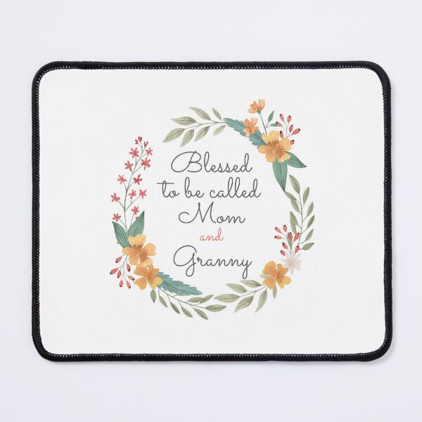Item preview, Blessed To Be Called Mom And Granny with cute flowers and roses designed and sold by Halabe art.