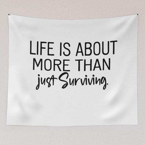 Item preview, Life Is About More Than Just Surviving designed and sold by retro10.