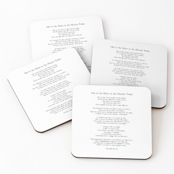 Item preview, Ode to the Hairs in the Shower Today designed and sold by Pamela Storch.