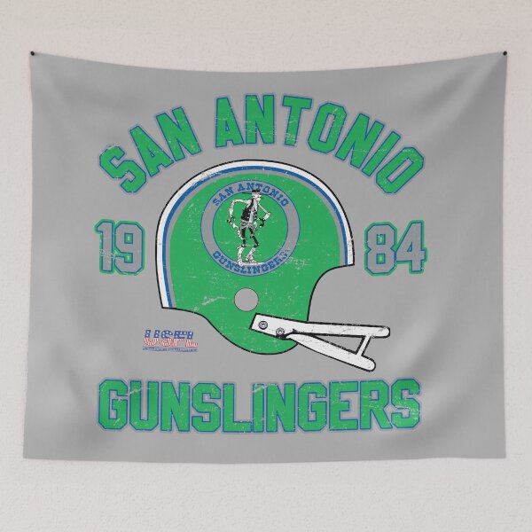 Item preview, Distressed San Antonio Gunslingers Helmet designed and sold by TeeArcade84.