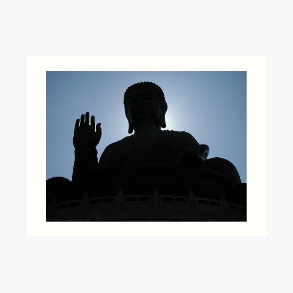 Buddha says hello Art Print