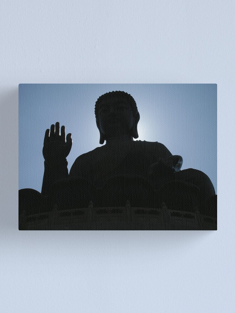 Alternate view of Buddha says hello Canvas Print