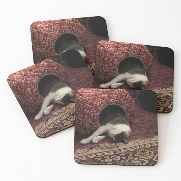 Item preview, Cute sleeping calico cat  designed and sold by FlowersAndMore.