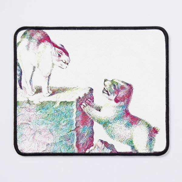 Item preview, Domesticated Cat and Puppy: Colorfully Edited Illustration By Gottfried Mind, The Raphael of Cats 1768-1814 designed and sold by TeachUrb.