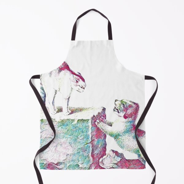 Item preview, Domesticated Cat and Puppy: Colorfully Edited Illustration By Gottfried Mind, The Raphael of Cats 1768-1814 designed and sold by TeachUrb.