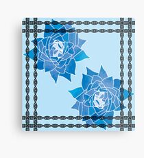 Art Nouveau Inspired Winter Metal Print