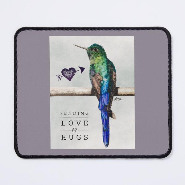 Item preview, Sending love and hugs | bird hummingbird designed and sold by NathBros.