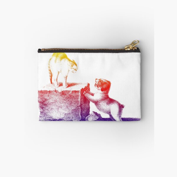 Item preview, Domesticated Cat and Puppy: Colorfully Edited Bright Illustration By Gottfried Mind, The Raphael of Cats 1768-1814 designed and sold by TeachUrb.