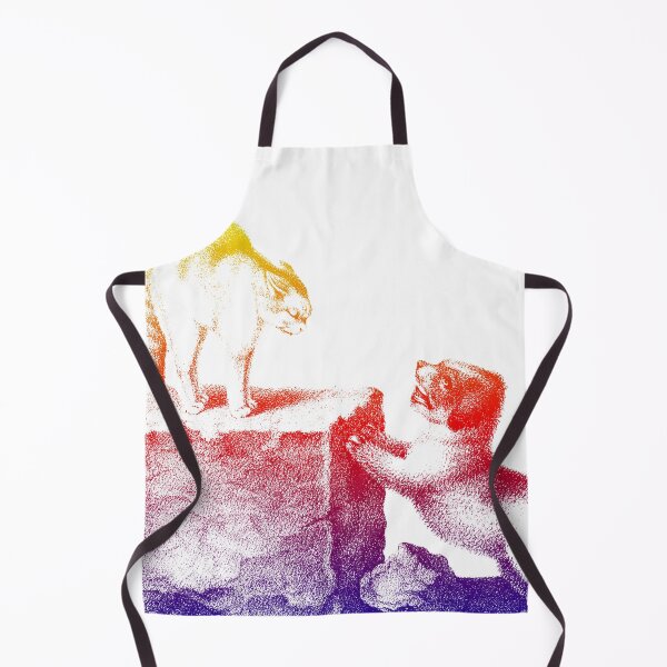 Item preview, Domesticated Cat and Puppy: Colorfully Edited Bright Illustration By Gottfried Mind, The Raphael of Cats 1768-1814 designed and sold by TeachUrb.