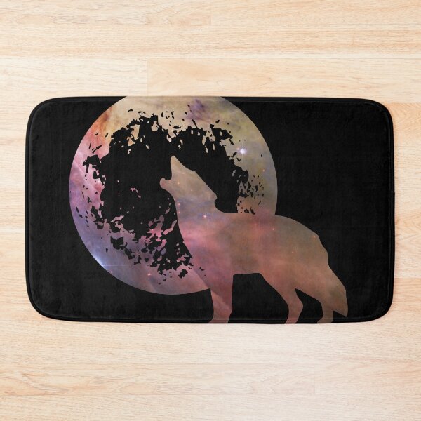 Item preview, purple and tan galaxy wolf howling at moon silhouette designed and sold by Zevy-Darling.