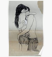 kissing couple Poster