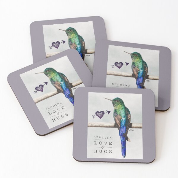 Item preview, Sending love and hugs | bird hummingbird  designed and sold by NathBros.
