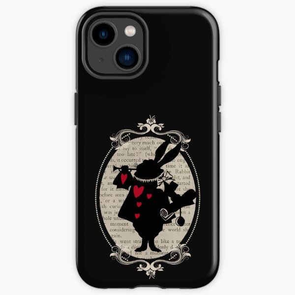 Livre Vintage Alice au Pays des Merveilles Lapin Blanc Coque antichoc iPhone
