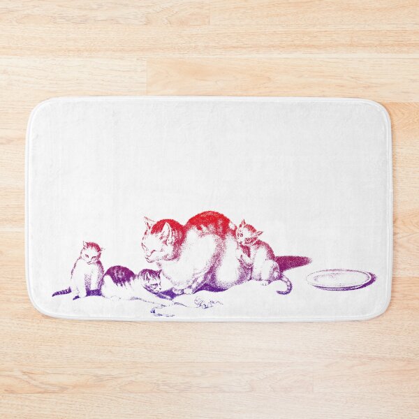 Item preview, Domesticated Napping Cat and Playful Kittens: Colorfully Edited Illustration By Gottfried Mind, The Raphael of Cats 1768-1814 designed and sold by TeachUrb.