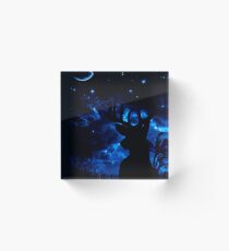 Prongs night Acrylic Block