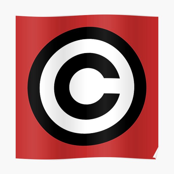 "Copyright" Poster by geekchic Redbubble