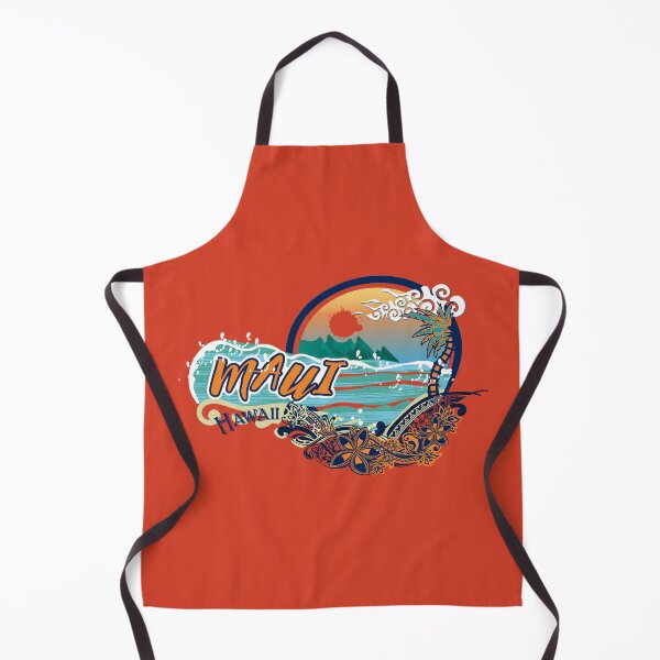 Item preview, Vintage 80's Maui Hawaii Beach Round Tourist Design designed and sold by sunnthreads.