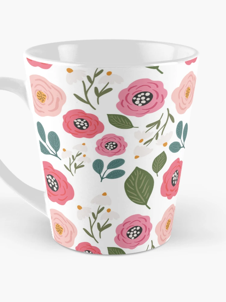 Thumbnail 3 of 4, Coffee Mug, Spring Flower Pattern designed and sold by RedSparkle.
