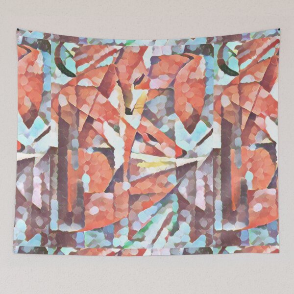 Item preview, Foxes in Abstract designed and sold by ChristCentered.
