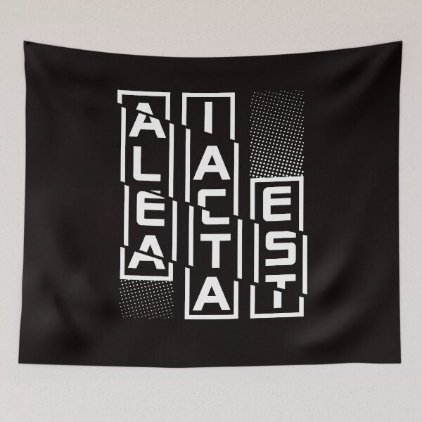 Item preview, Alea Iacta Est Latin Phrase Language Motivation Saying Dice designed and sold by TomGiantDesigns.